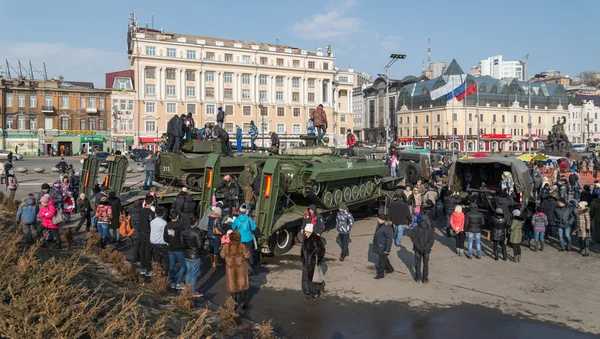 Modern russian armored vehicles. — Stock Photo, Image