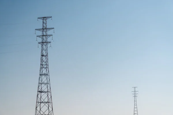 High-voltage towers. — Stock Photo, Image