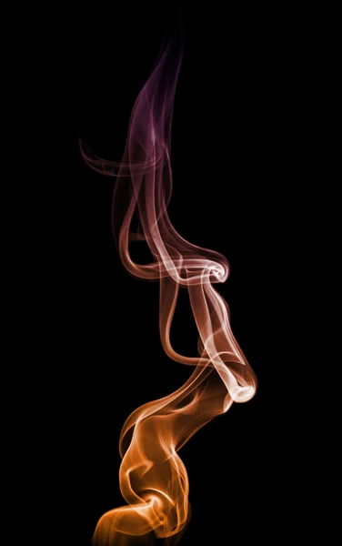 Orange smoke. — Stock Photo, Image