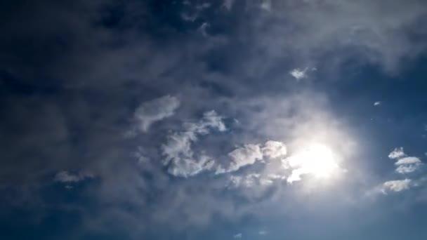 Wolken. Zeitraffer. — Stockvideo