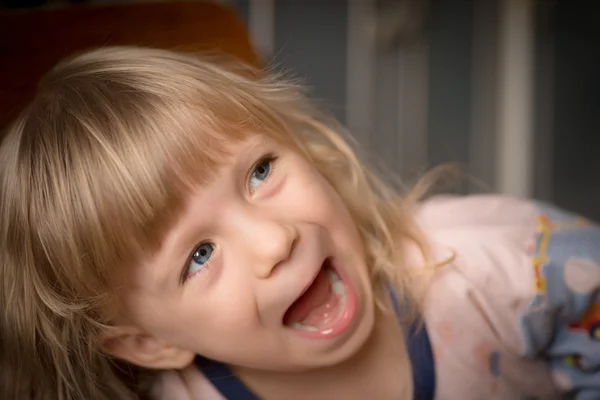 Portrait of adorable little girl. — Stock Photo, Image