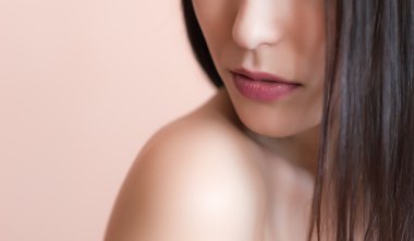 güzel kadın dudaklar.