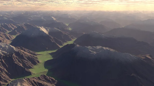 Bergachtig landschap. — Stockfoto