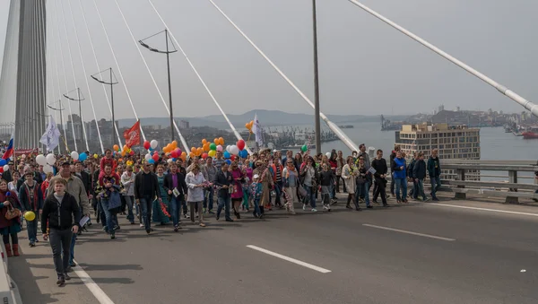 Uluslararası İşçi Bayramı ayında Vladivostok. — Stok fotoğraf