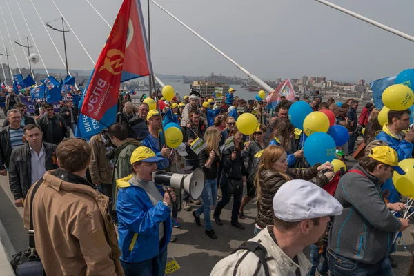 International Workers' Day in Vladivostok. — Stock Photo, Image