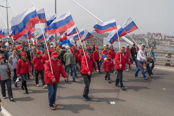 International Workers' Day in Vladivostok. — Stock Photo, Image