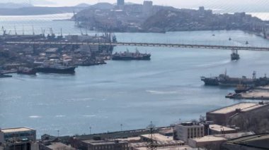 Zaman atlamalı etkinliğini, Vladivostok'ın Dock görünümünü.