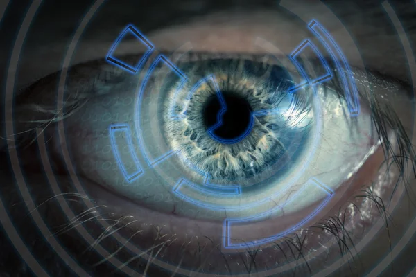 Visualización de ojos información digital . — Foto de Stock