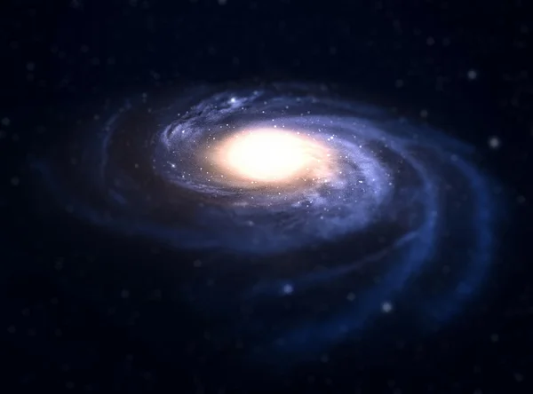 Galaxie mit Kippungseffekt. — Stockfoto