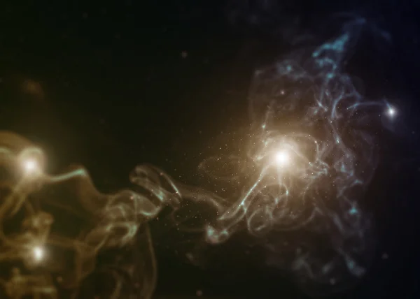 Nebulosa con effetto miniatura tilt-shift . — Foto Stock