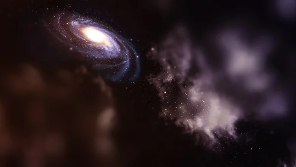 Galaxy with tilt-shift effect. — Stock Photo, Image