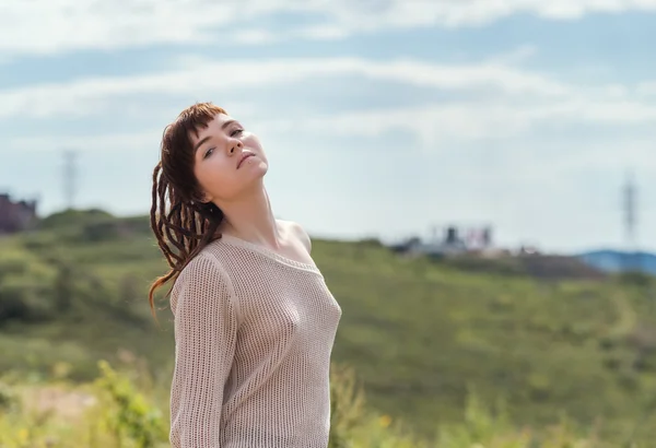 Sensual woman portrait. — Stock Photo, Image