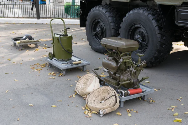 Exhibition of military technology. — Stock Photo, Image