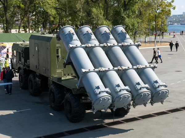 Exhibition of military technology. — Stock Photo, Image