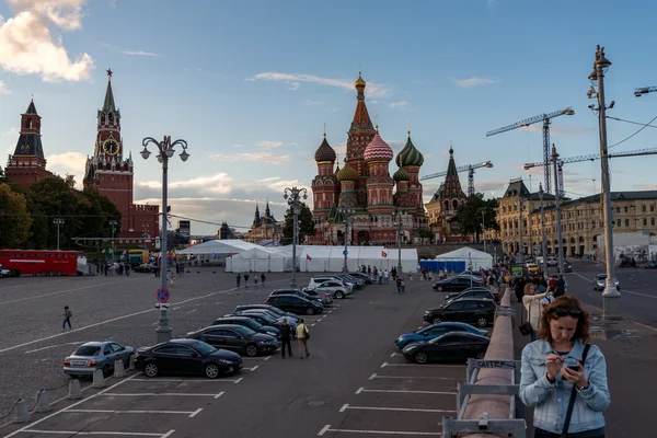 Saint Basil's Cathedral at Red Square. — Stock Photo, Image