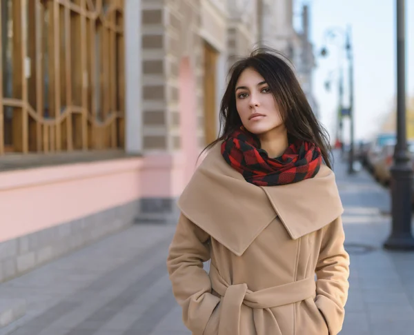 Mujer en un abrigo . —  Fotos de Stock