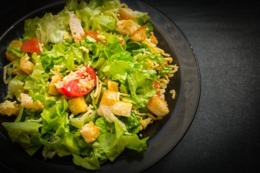 Sezar salatası. Seçici odak.