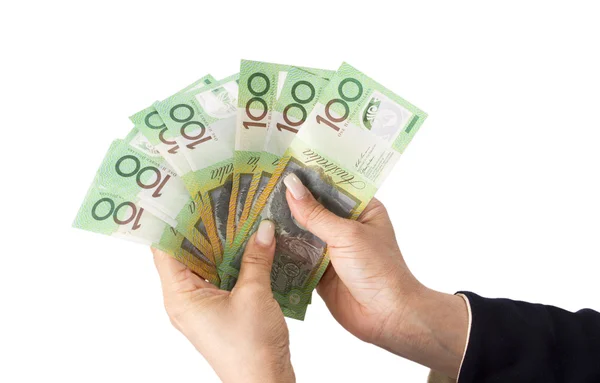 Australische dollar bankbiljetten — Stockfoto