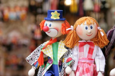 Geleneksel Çek hatıraları - tahta bebekler