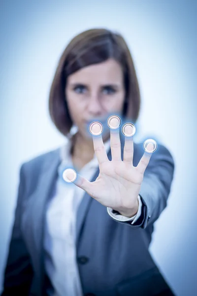 Touch Screen Concept Networks — Stock Photo, Image