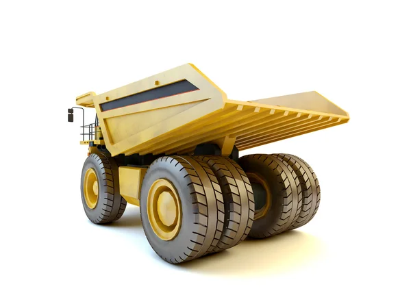 Dumper camion industriale isolato sullo sfondo bianco — Foto Stock