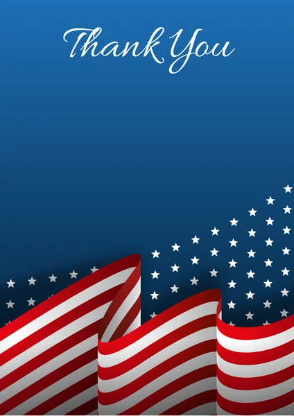 USA Merci drapeau Vecteurs De Stock Libres De Droits