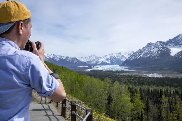 Fotograf in alaska — Stockfoto