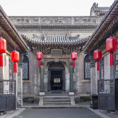 Pingyao Çin avluda Qiao aile