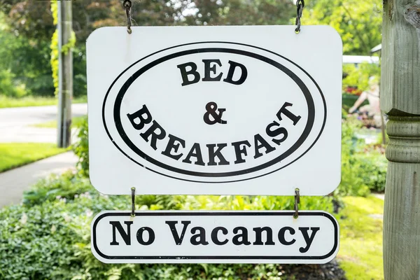 Bed & breakfast tecken — Stockfoto