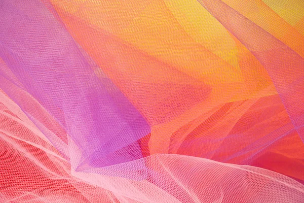 Fundo abstrato colorido de Tulle e texturas — Fotografia de Stock