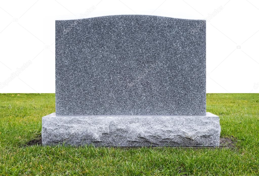 Grave Stone on Green Grass