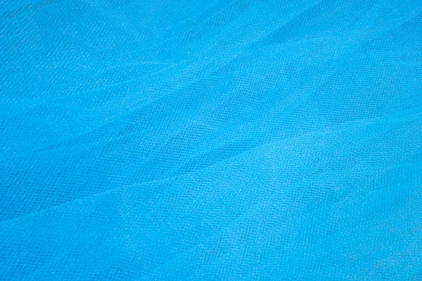Blauer Tüll Stoff Hintergrund — Stockfoto