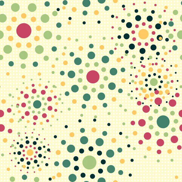 Circles seamless pattern. Vector background. — Stock Vector