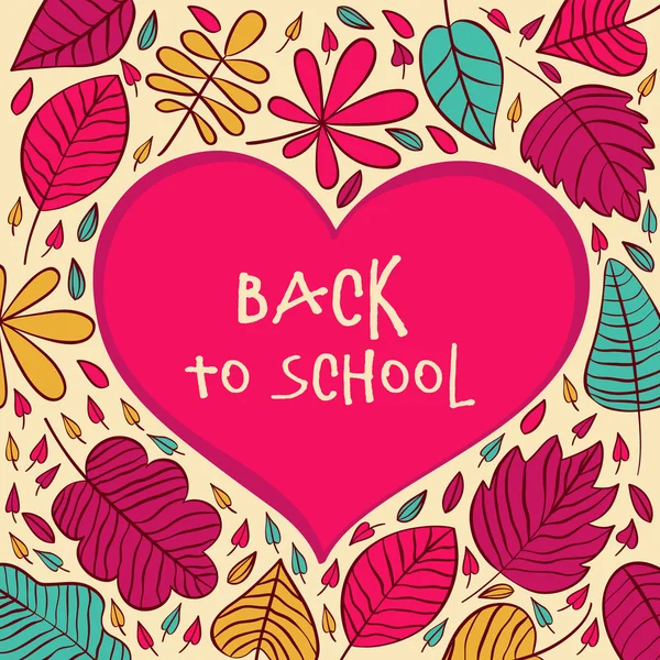 Back to School and Looking Design Layout — Stock Vector