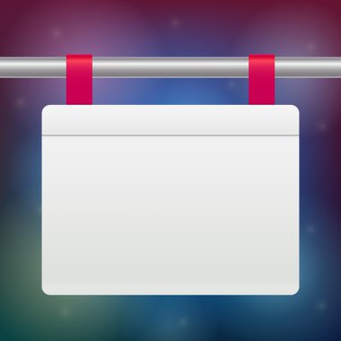 Beyaz vektör şablon metin ve tasarım için afiş