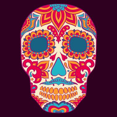 gün ölü kafatası vektörünün ayarla