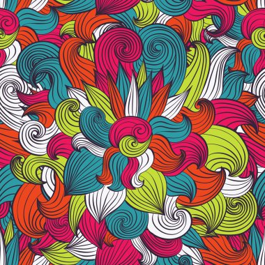 Vector floral Dikişsiz desen arka plan