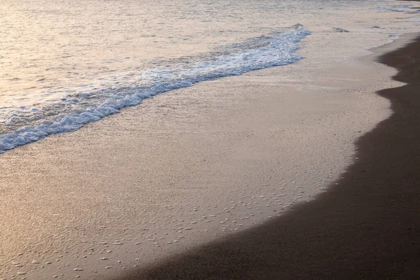 Photographie Littoral Mer Sable Coucher Soleil — Photo