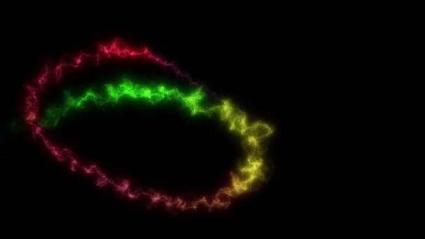 Modelo Férias Trilha Partículas Com Bokeh Brilhante Efeito Magic Festive — Vídeo de Stock
