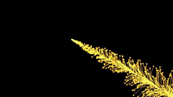 Contexto Abstrato Com Animação Voo Cintilação Partículas Paus Glitter Sparkling — Vídeo de Stock