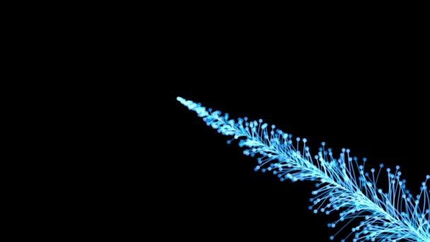 Abstract Background Animation Flying Flickering Particles Sticks Англійською Glitter Sparkling — стокове відео