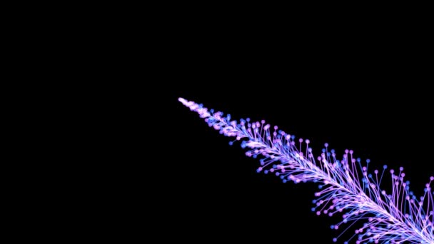 Contexto Abstrato Com Animação Voo Cintilação Partículas Paus Glitter Sparkling — Vídeo de Stock