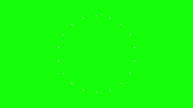 7 Patlayıcı Vurgu Elementi seti. 4k Animasyon Yeşil Ekran 'da izole edildi (Krom Anahtar)