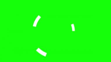 5 Yüzük Aksanı Elementi seti. 4k Animasyon Yeşil Ekran 'da izole edildi (Krom Anahtar)