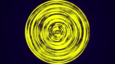 Neon Circles 'ın soyut Animasyonu. Alpha Channel ile Renkli Geleceğin Yüksek Teknolojik Hareket Arkaplanı.