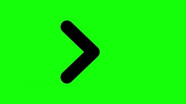 Yeşil Ekranda Hareket Eden Okların Animasyonu (Krom Anahtar) Arkaplan.