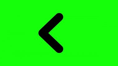 Yeşil Ekranda Hareket Eden Okların Animasyonu (Krom Anahtar) Arkaplan.