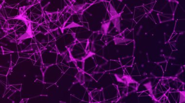 Soyut Hareketli Noktalar ve Çizgiler. Teknoloji, iş, tıbbi geçmiş. Mühendislik, Dijital ve Bilimsel Veri Konsepti. Ağ Bağlantısı Yapısı. Hareket Tasarımı 4k