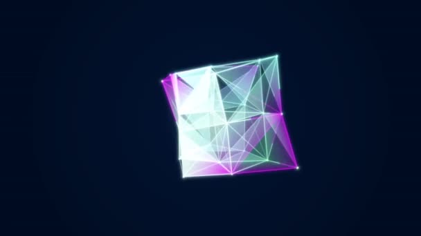 Résumé Surface Géométrique Polygonale Animation Forme Géométrique Mobile Medical Technology — Video