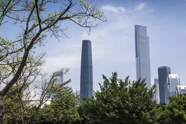 Construção da cidade de China Guangzhou — Fotografia de Stock